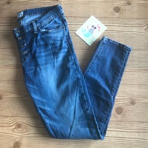 Hudson Ciara S. Skinny Exposed Button Jeans